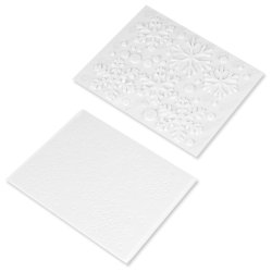 Scrapbook adhesives double sided adhesive white 3D Foam Snowflakes in  various shapes and sizes, 32 pcs