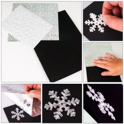 Scrapbook adhesives double sided adhesive white 3D Foam Snowflakes