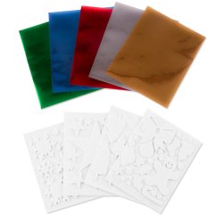 Scrapbook adhesives 3D Foam Holiday Embellishment Kit, 5 sheets foil, 80  die cut foam shapes