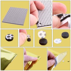 3D Foam Circles Black Mix