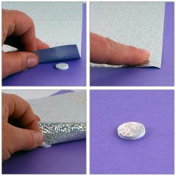 3D Foam Circles Black Mix