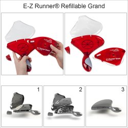 E-Z Runner® Petite Permanent Dots Refillable Dispenser, Scrapbook Adhesive,  Card Making Adhesive, Card Making Tape 