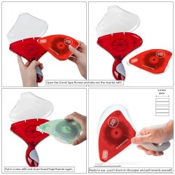 Grand Tape Runner Refillable Strips Permanent 