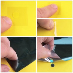 Adhesive Dots Large Repositionable, 13mm removable rubber based