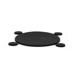 3D Foam Circle Frames Black