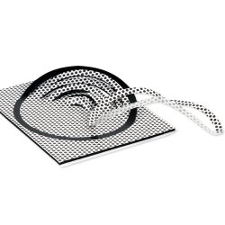 3D Foam Circle Frames Black