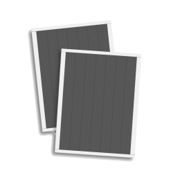 3D Foam Strips Black Large