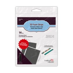 3D Foam Strips Black Large