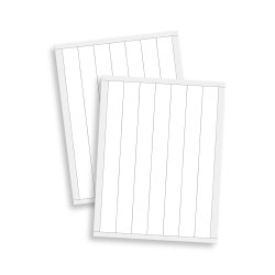 3D Foam Strips Hvide Large