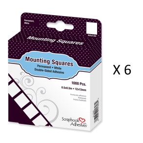 Mounting Squares Permanent 1000 pcs.