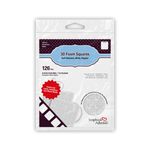 3D Foam Squares Hvide 