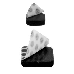 3D Foam Squares Black Mix