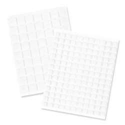 3D Foam Squares Thin White Mix