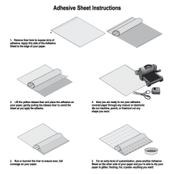 Adhesive Sheets 305mm x 305mm 5 stk.