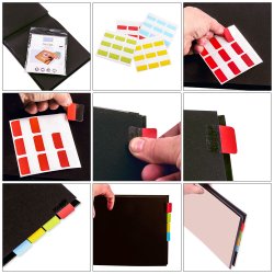 Index Tabs Assorted 12x25mm 72 pcs