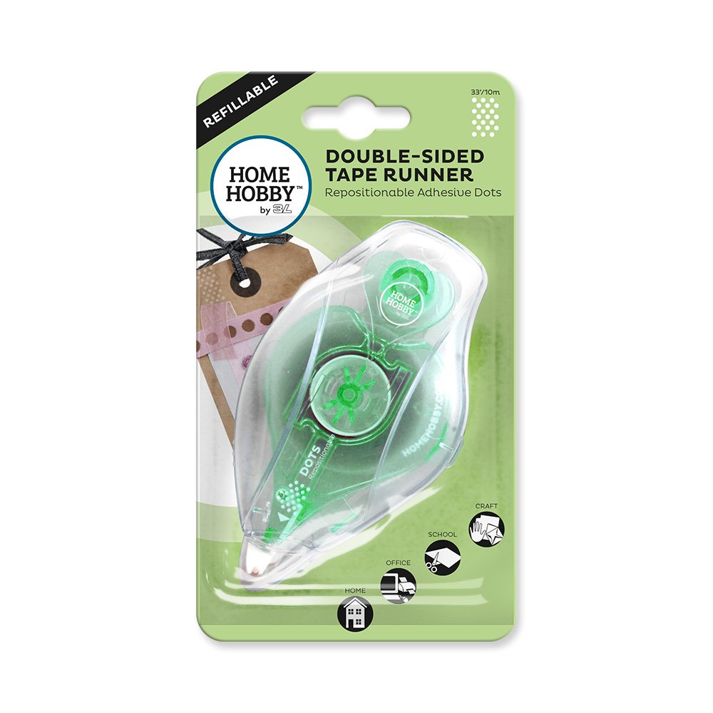 Double-Sided Tape Runner Refillable Repositionable Dots 10m - Buy now