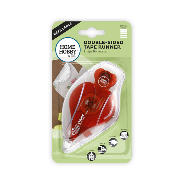 Tape Runner Refillable Strips Permanent 