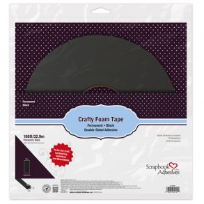 Crafty Foam Tape Black - 32.9M/1mm