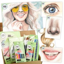 Watercolor Studio Kit Plus � Summer City girl by Helle Flindt � Advanced