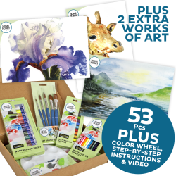 Akvarel Kunst St Plus  Iris af Robin Berry  vet