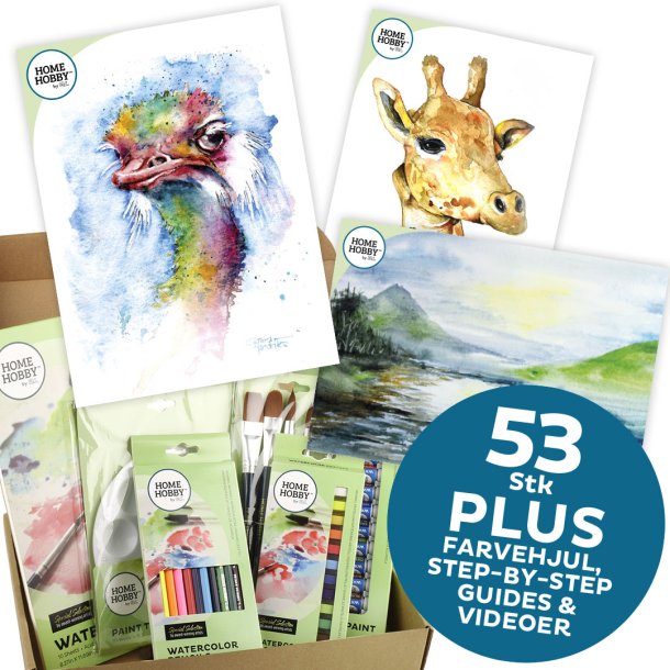 Watercolor Studio Kit Plus  Ostrich by Gerard Hendriks  Advanced