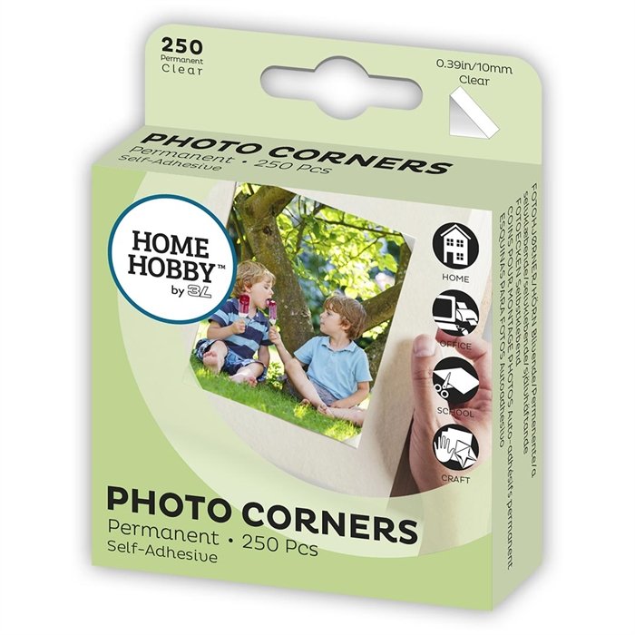 Photo Corners 250 Pcs HomeHobby by 3L Clear 10mm/0,39 