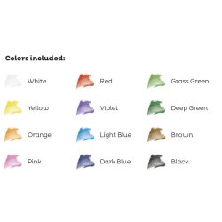 Akvarel Farveblyanter 12 stk.