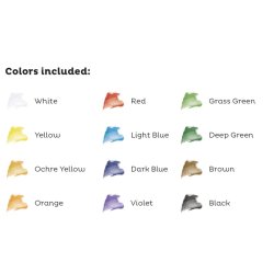 Akvarel Pasteller 12 stk.